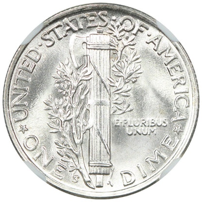 1945-S 10C NGC/CAC MS67 - Mercury Dime