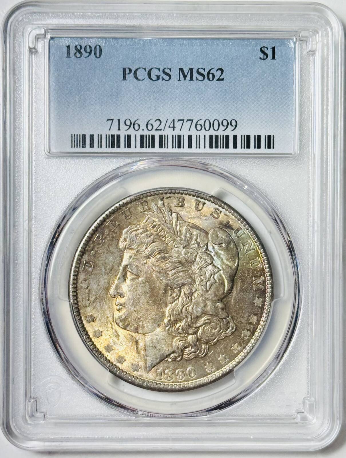 1890 P Morgan Silver Dollar PCGS MS-62