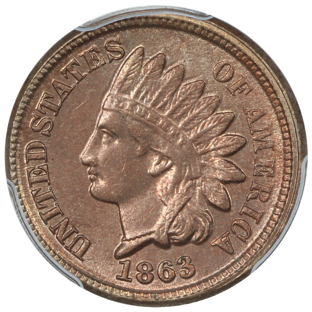 1863 1C PCGS MS65 - Indian Cent - Popular Copper-Nickel Cent