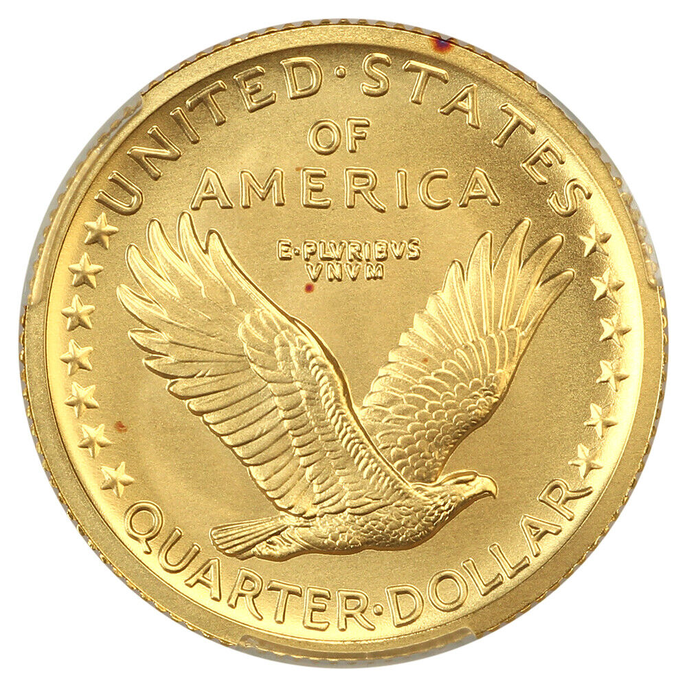 2016-W 25C Gold CACG SP69 (Centennial Series, 100th Anniversary)
