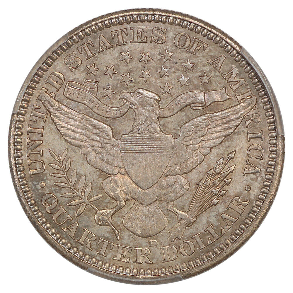 1907-D 25C PCGS MS66 ex: Pogue