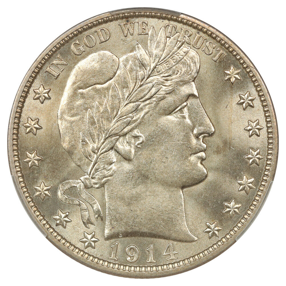 1914-S 50C CACG MS66 ex: D.L. Hansen - Barber Half Dollar