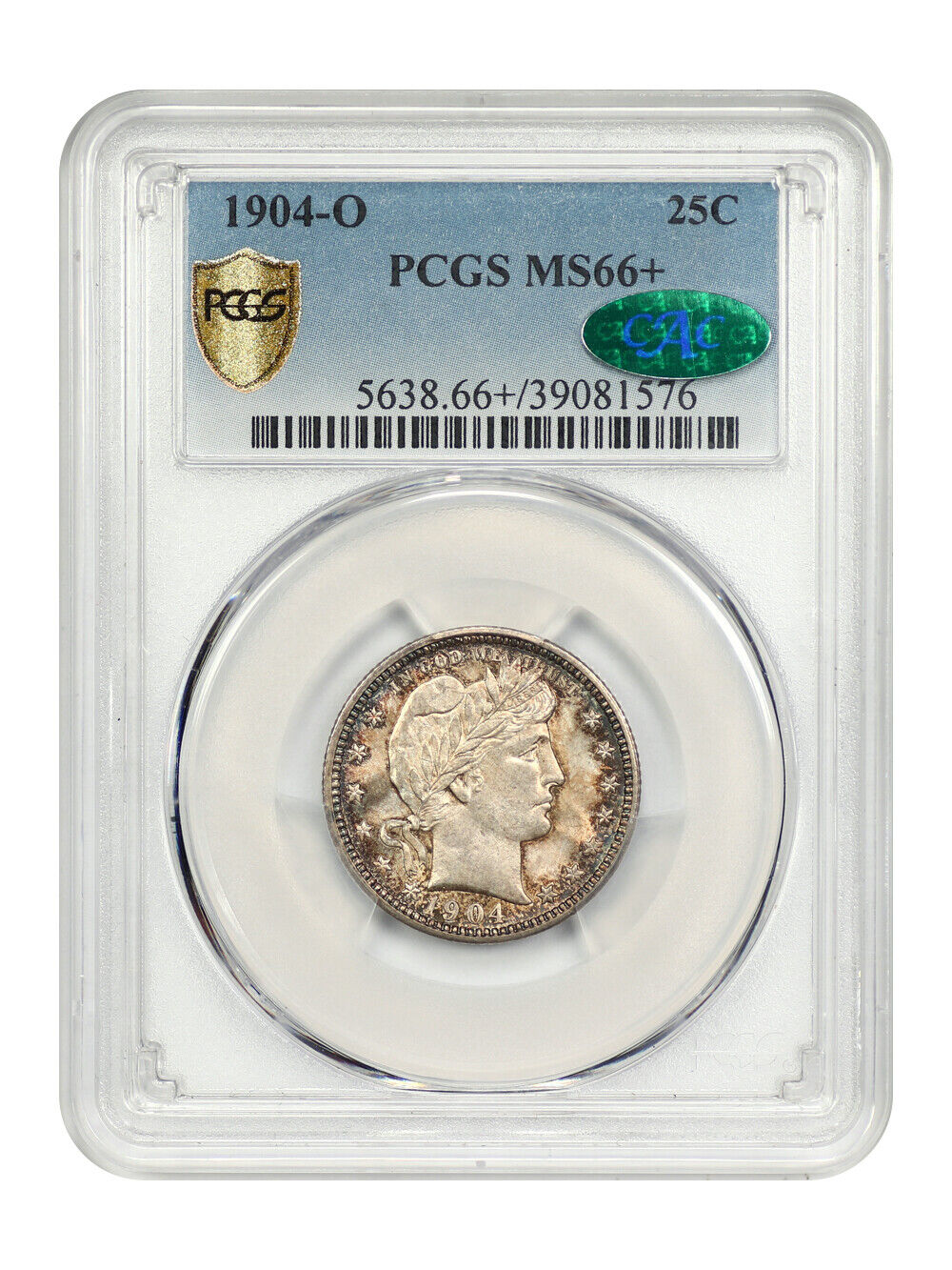 1904-O 25C PCGS/CAC MS66+