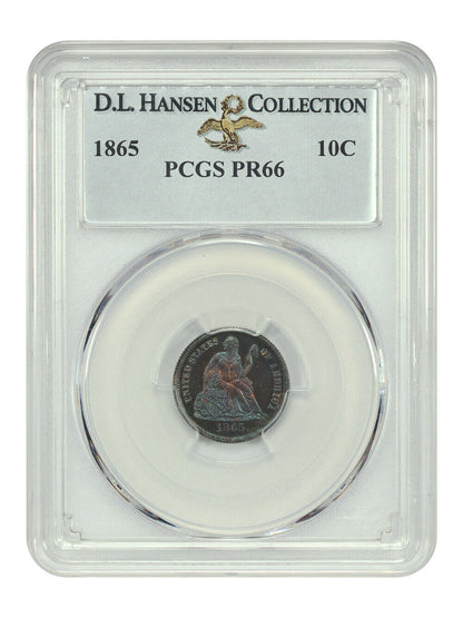 1865 10C PCGS PR66 ex: D.L. Hansen