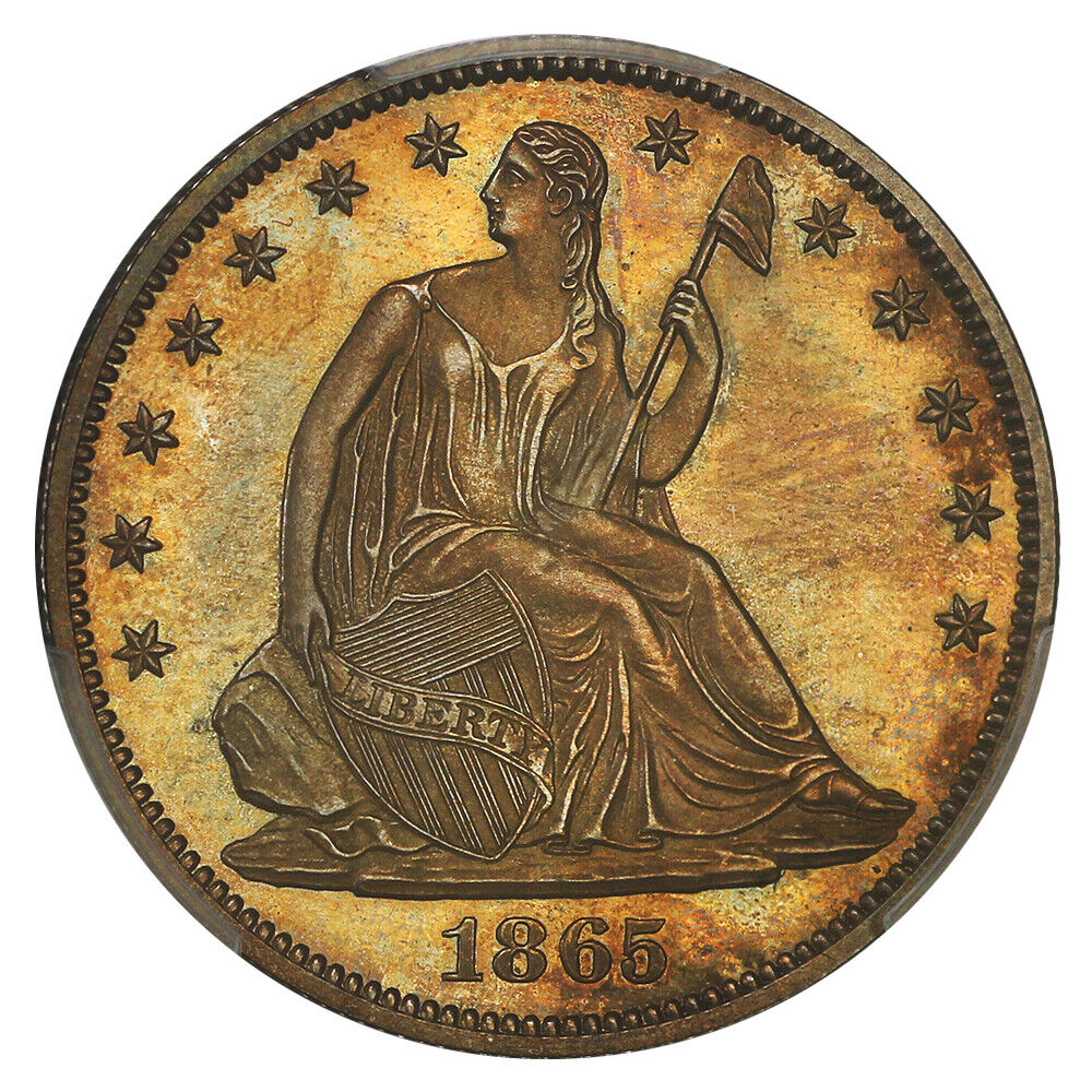 1865 50C PCGS PR66