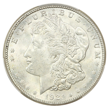 1921-S $1 PCGS MS64 - Morgan Dollar - Popular Final Year S-Mint Morgan