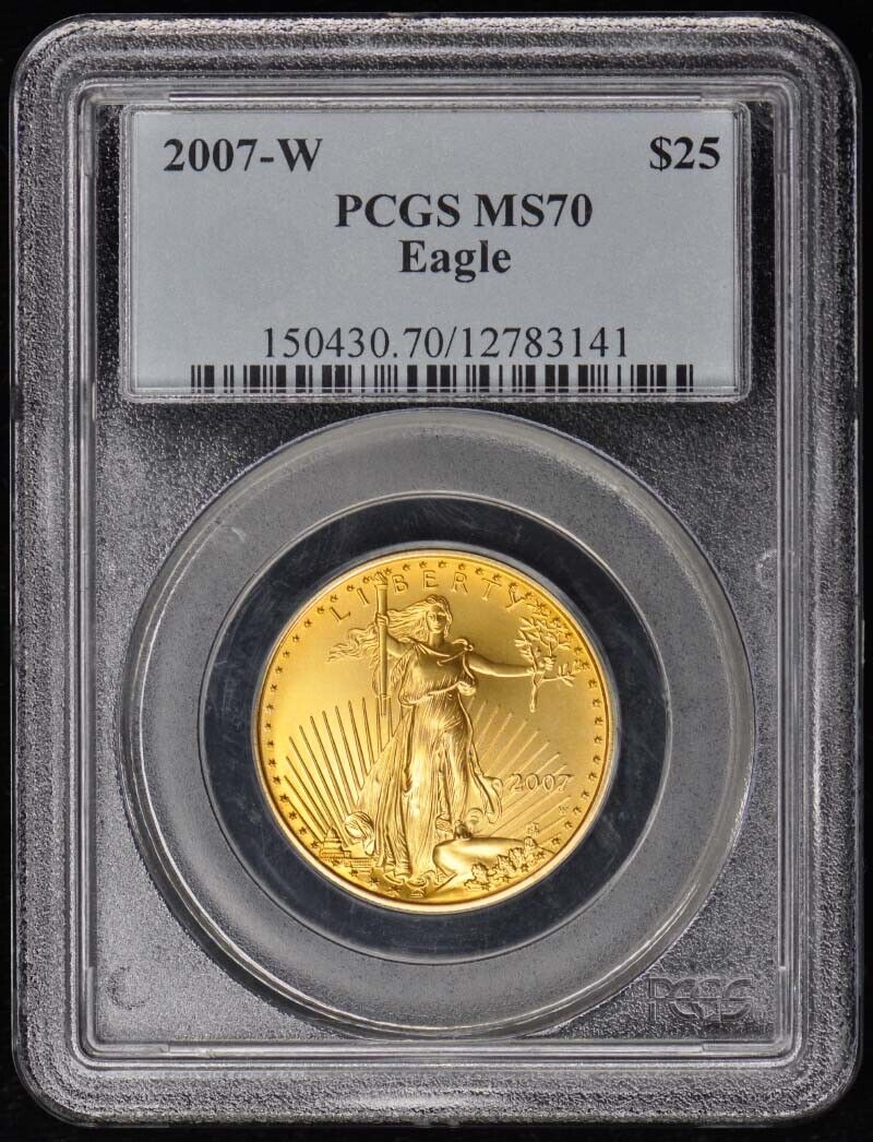 2007-W $5-$50 Gold Eagle 4 Coin Set PCGS MS70