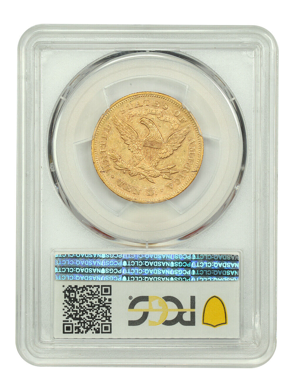 1869 $10 PCGS AU55 - Liberty Head $10 - Low Mintage Rarity