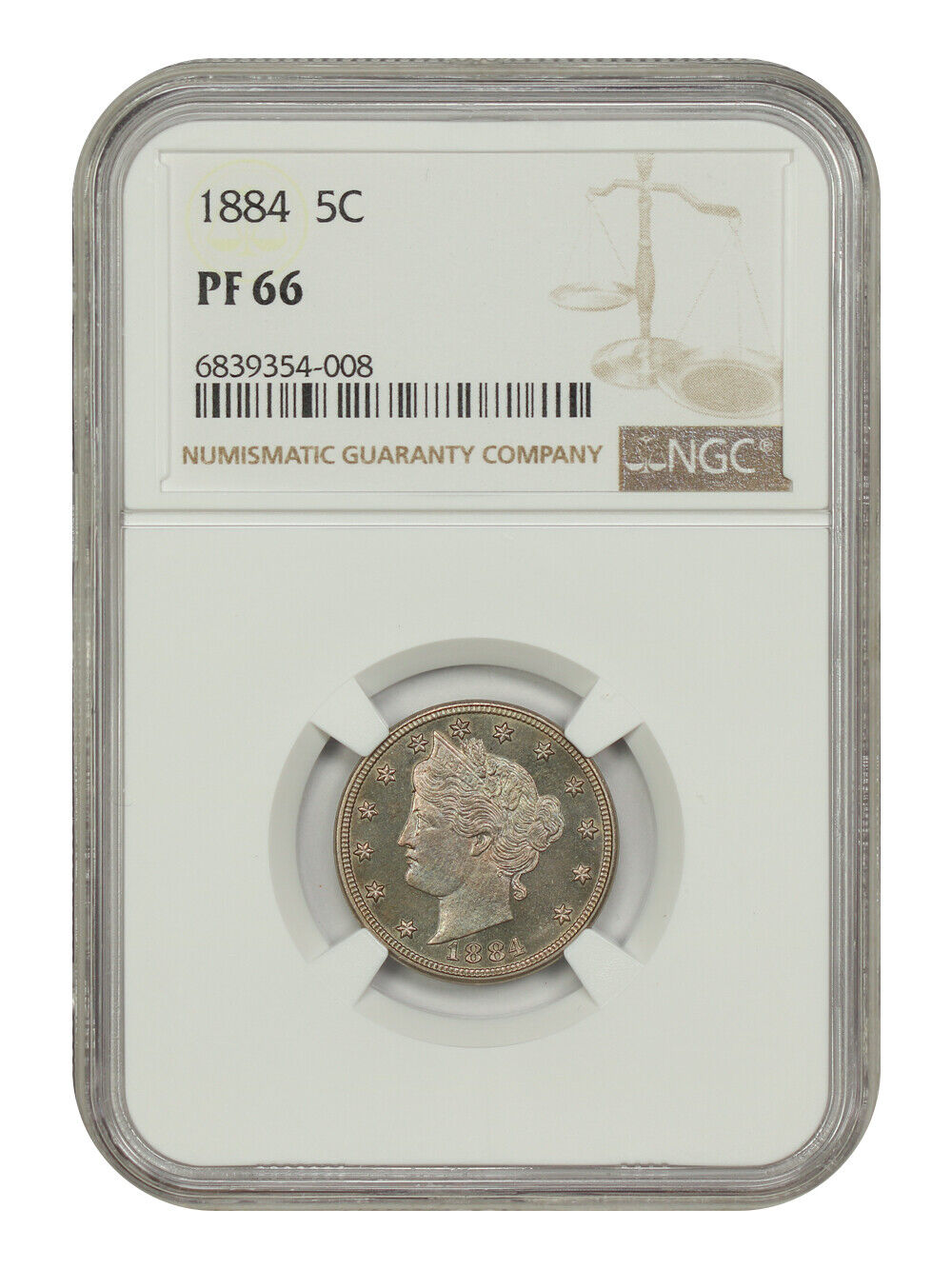 1884 5C NGC PR66 - Liberty Nickel