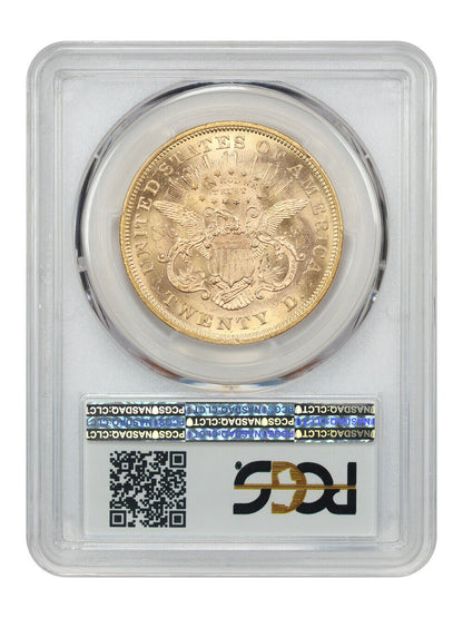 1867 $20 PCGS MS63 ex: D.L. Hansen