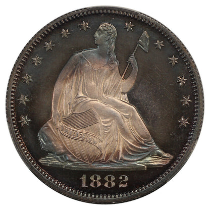 1882 50C CACG PR66+CAM ex: D.L. Hansen/Chrismor - Liberty Seated Half Dollar