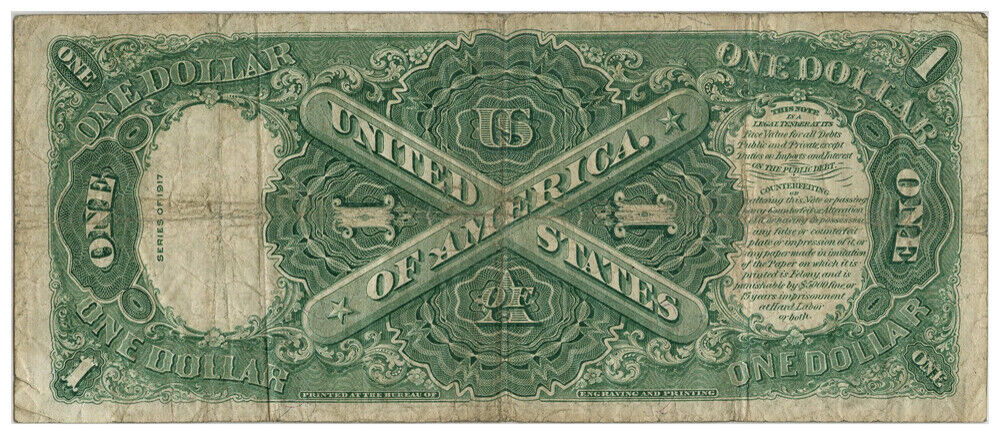 FR. 39 1917 $1 Legal Tender PMG Choice Fine 15 - Other