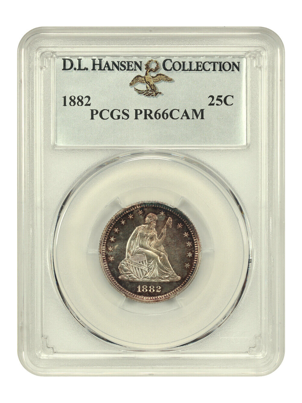 1882 25C PCGS PR66CAM ex: D.L. Hansen