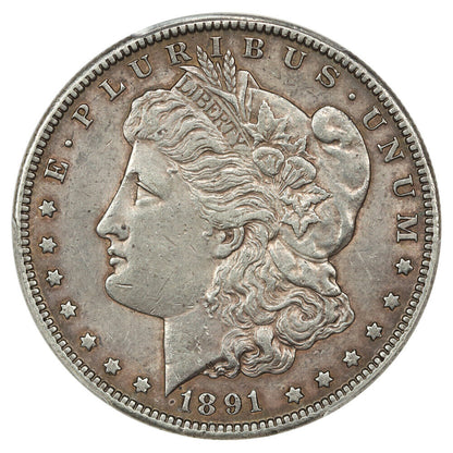 1891-CC $1 PCGS AU53 - Morgan Dollar - Scarce Date