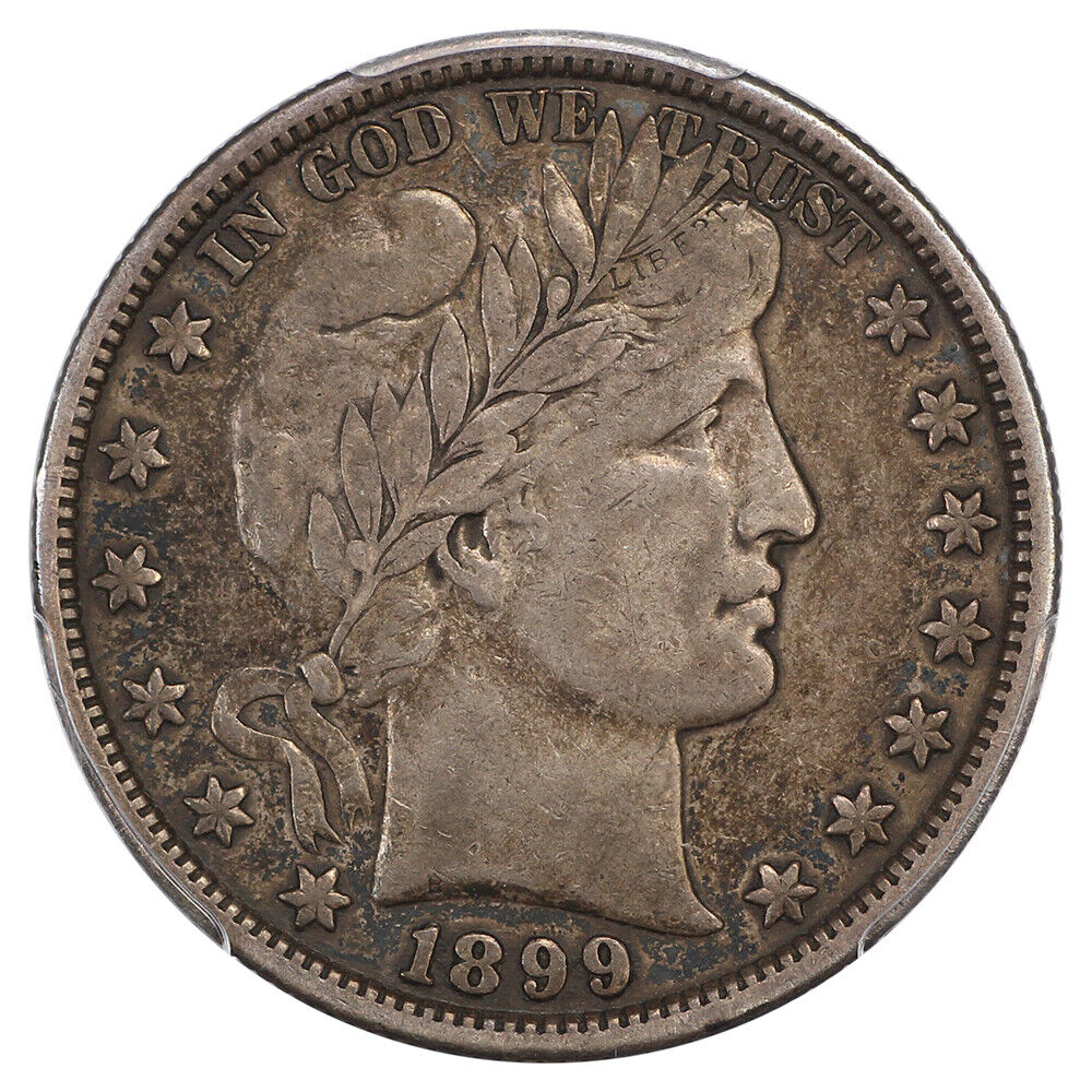 1899 50C CACG VF25 - Barber Half Dollar