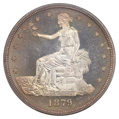 1879 Trade $1 PCGS/CAC PR67CAM ex: D.L. Hansen