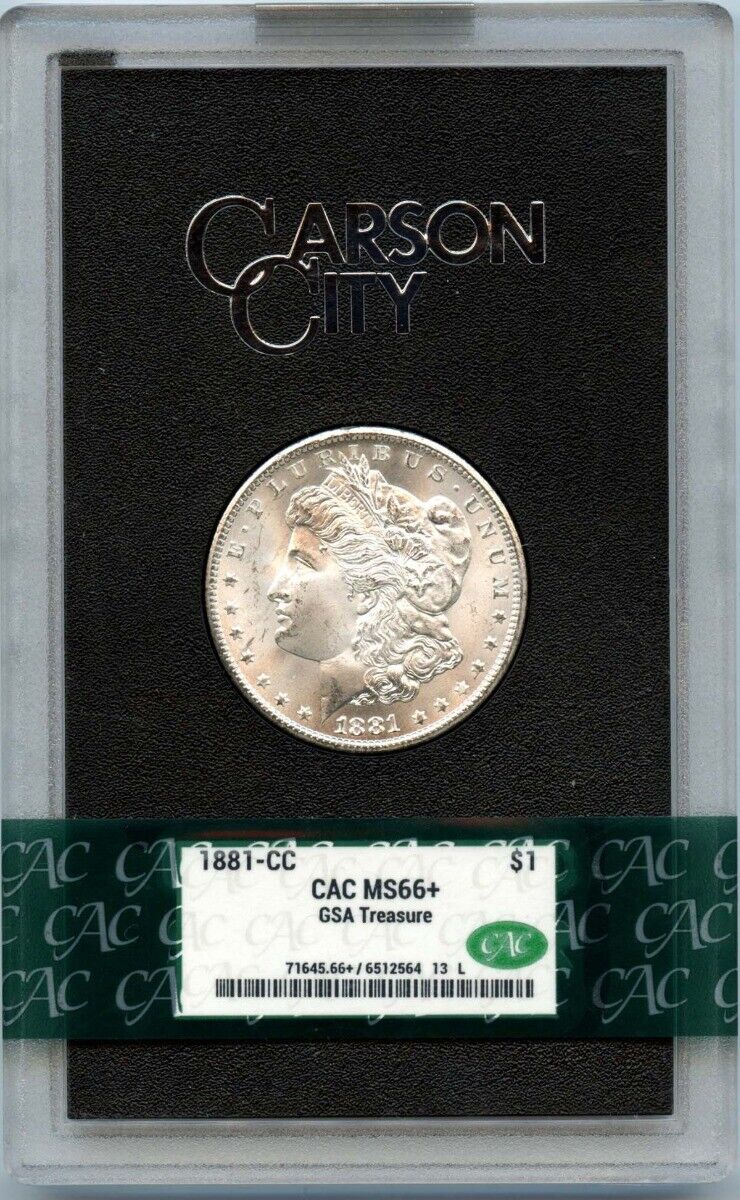 1881-CC $1 Morgan Dollar GSA Hoard CACG MS66+