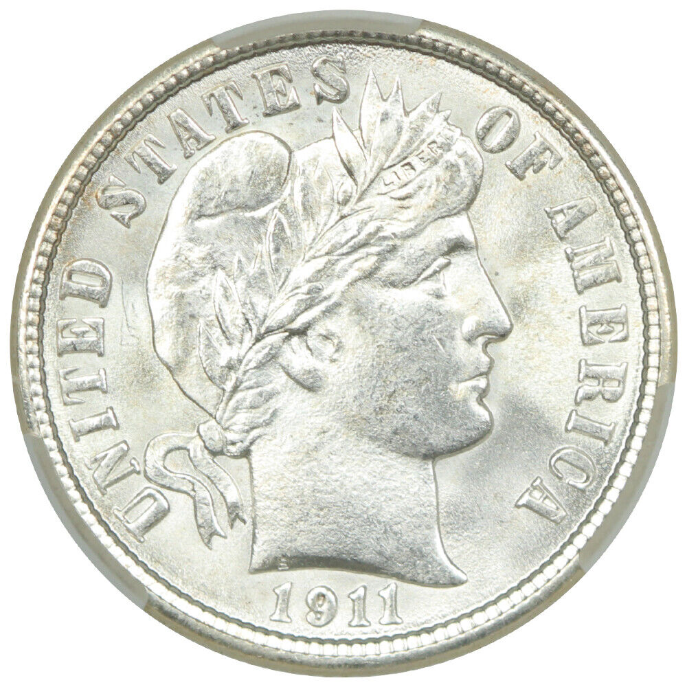 1911 10C CACG MS67 ex: D.L. Hansen - Barber Dime