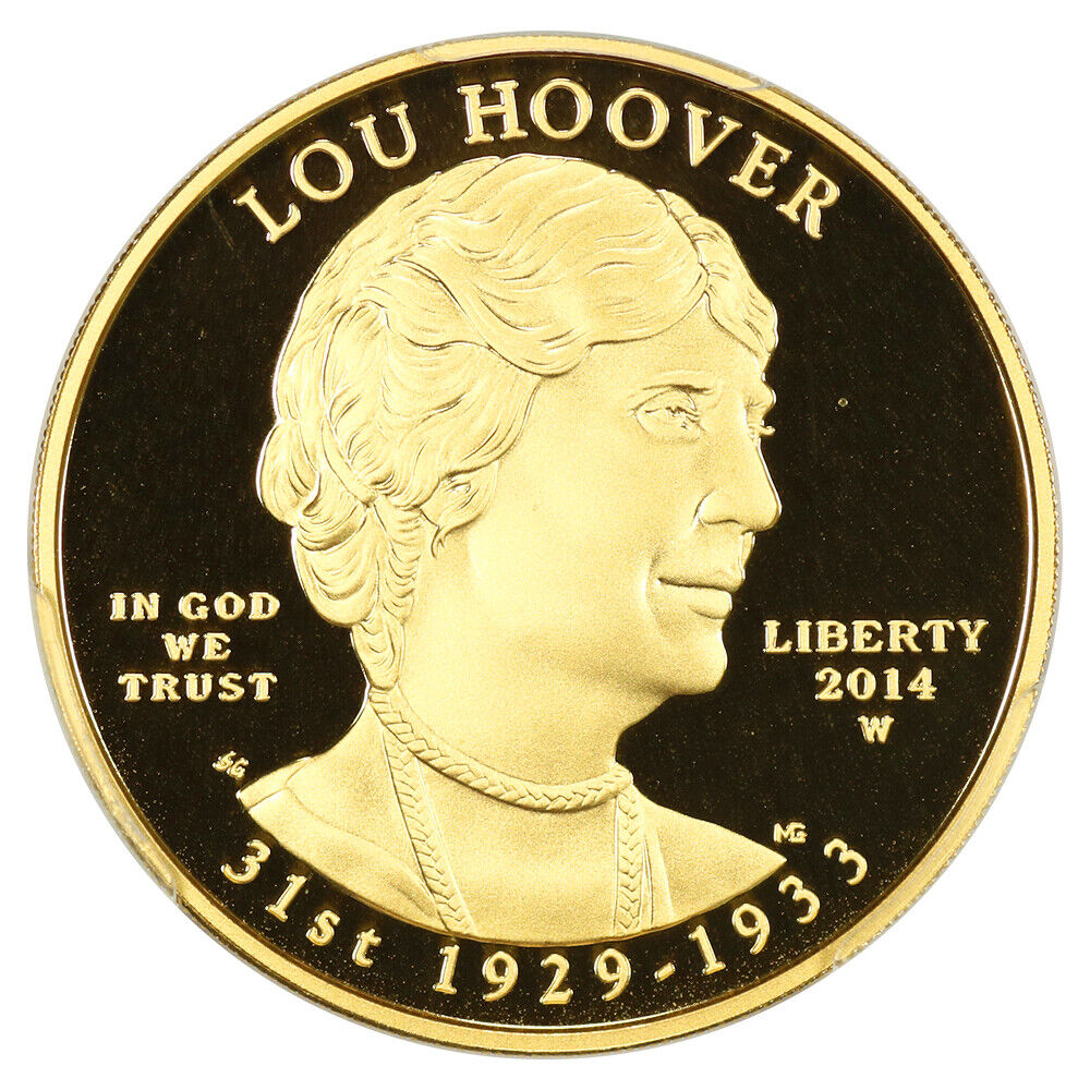 2014-W $10 Lou Hoover PCGS PR70DCAM