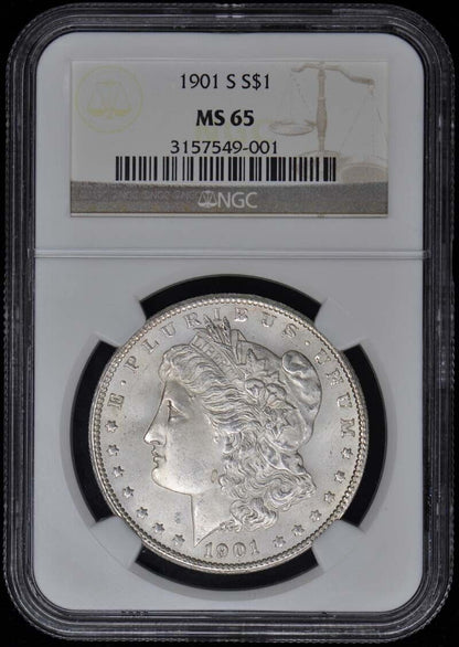 1901-S Morgan Dollar S$1 NGC MS65