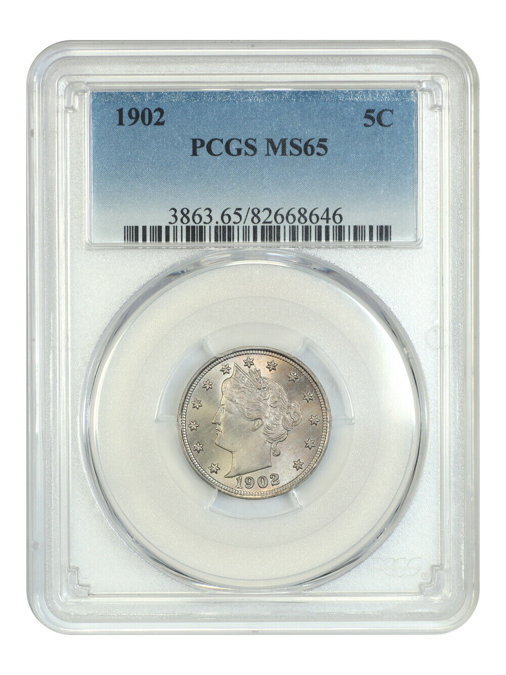 1902 5C PCGS MS65 - Liberty Nickel