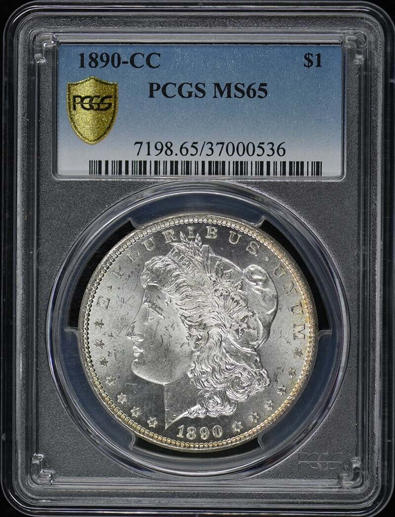 1890-CC $1 Morgan Dollar PCGS MS65