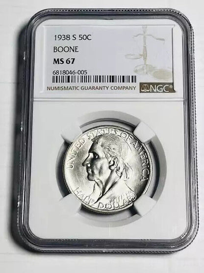 1938 S Classic Commemorative  NGC MS-67 Daniel BOONE