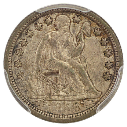 1853-O 10C PCGS MS61 (Arrows) ex: D.L. Hansen