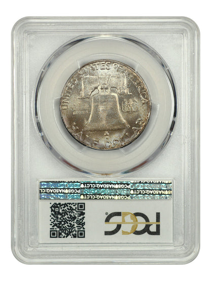 1957 50C PCGS/CAC MS66FBL - Franklin Half Dollar