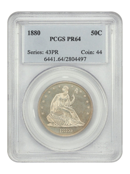 1880 50C PCGS PR64 - Liberty Seated Half Dollar