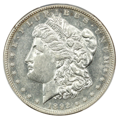 1892-S $1 PCGS AU53 - Morgan Dollar - Key Date Morgan Dollar