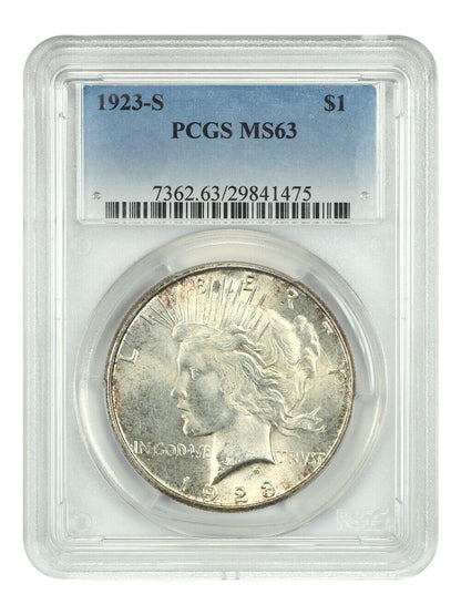 1923-S $1 PCGS MS63