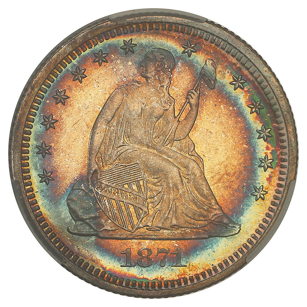 1871 25C CACG PR67CAM ex: D.L. Hansen - Liberty Seated Quarter