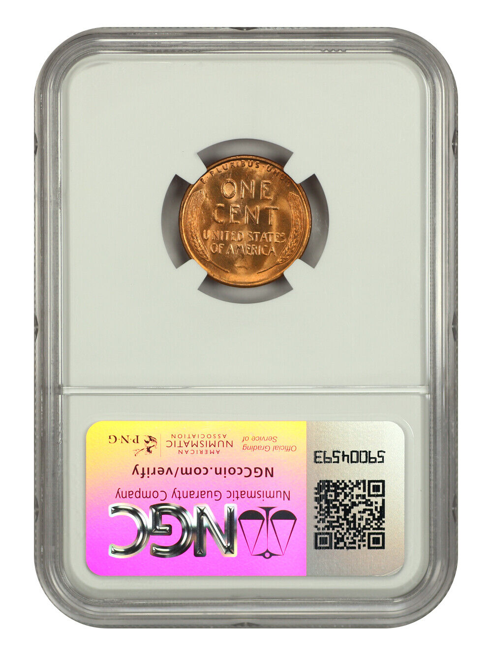 1954-S 1C NGC MS67RD - Lincoln Cent (Wheat Reverse)