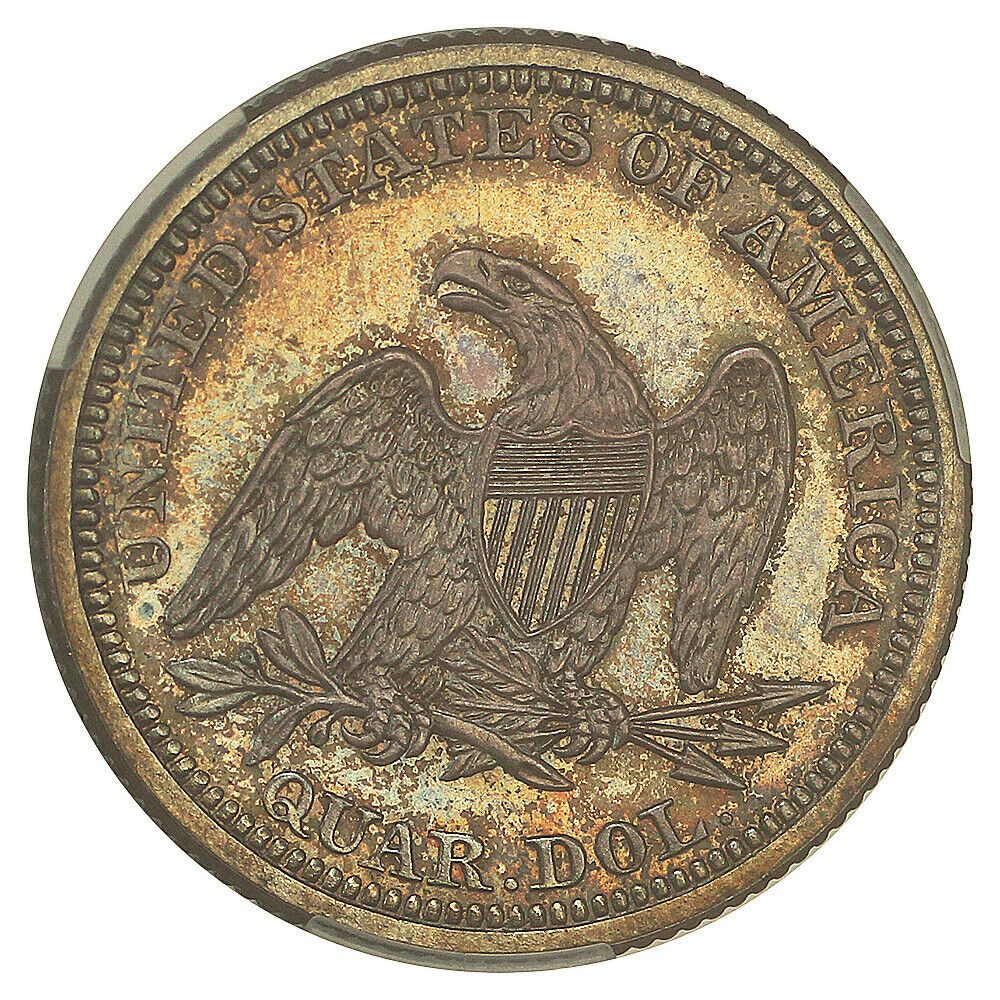 1860 25C CACG PR65 ex: D.L. Hansen - Liberty Seated Quarter