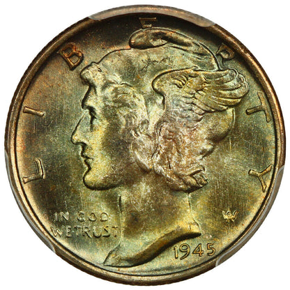 1945-S 10C PCGS MS67 (Micro S)