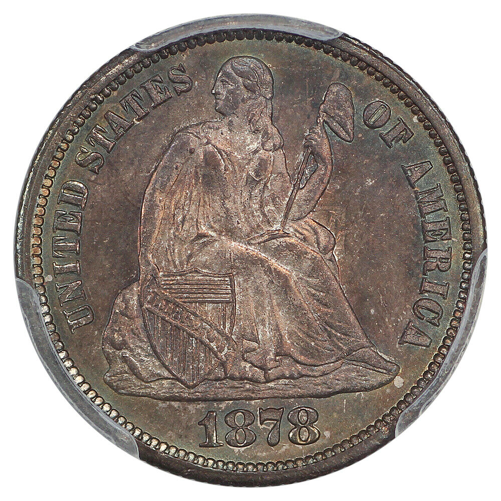 1878-CC 10C PCGS MS66 ex: D.L. Hansen