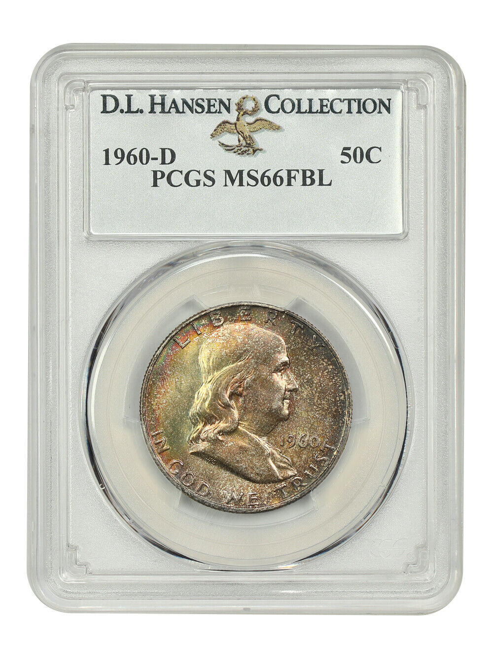 1960-D 50C PCGS MS66FBL ex: D.L. Hansen