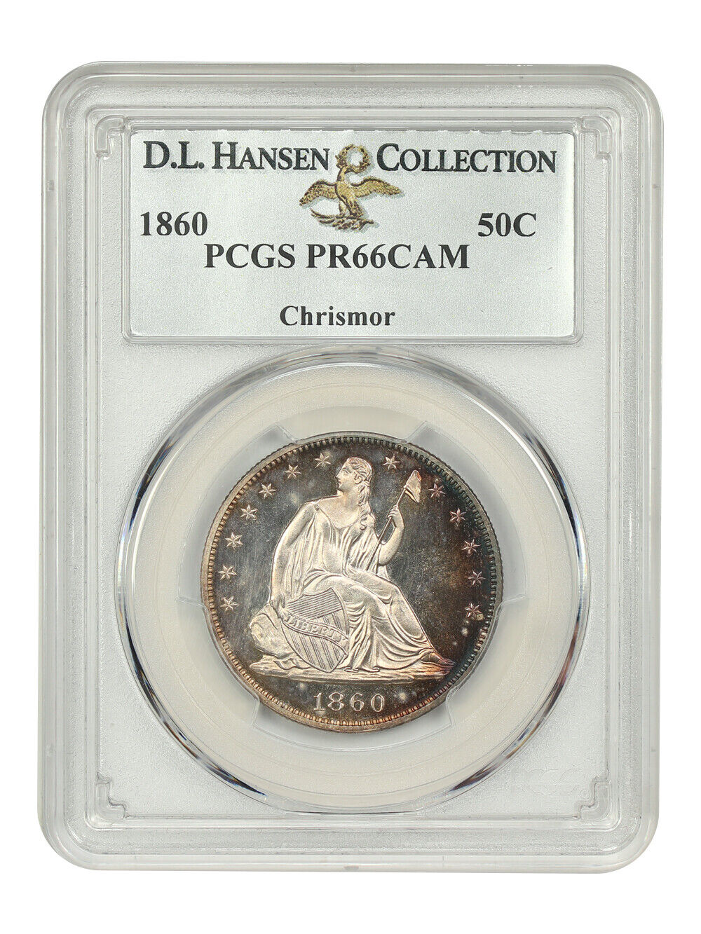 1860 50C PCGS PR66CAM ex: D.L. Hansen/Chrismor