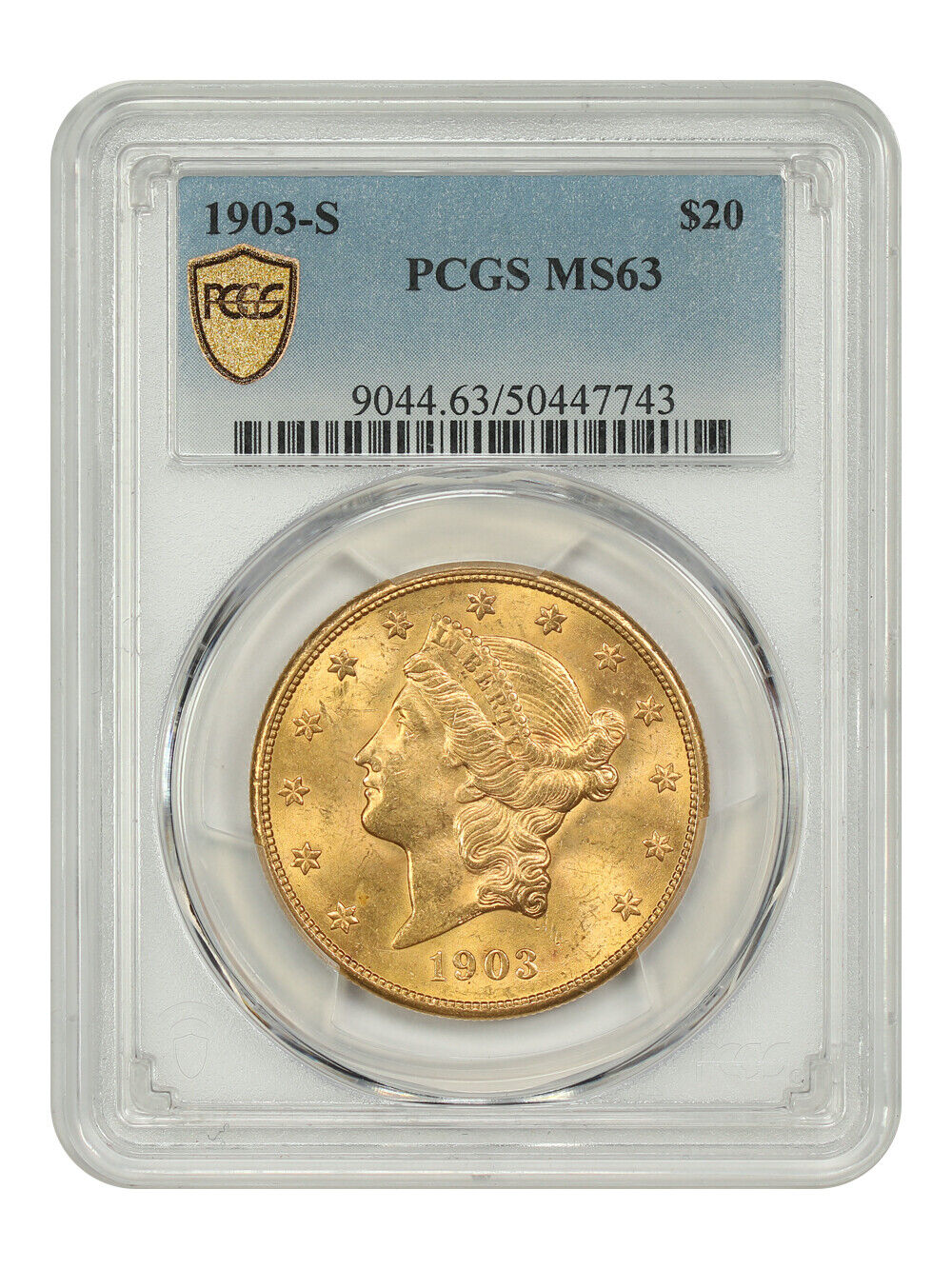 1903-S $20 PCGS MS63 - Liberty Head $20