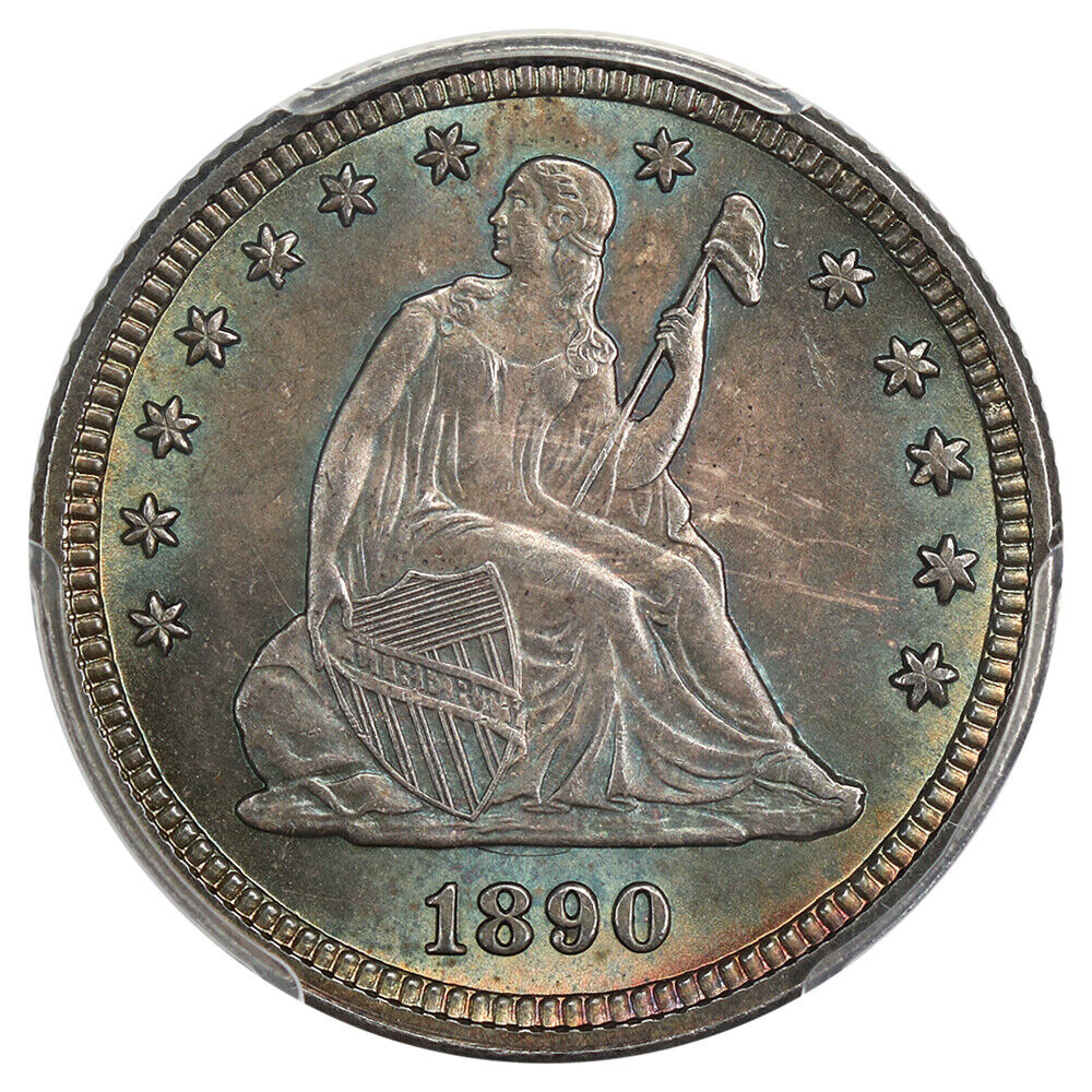 1890 25c PCGS MS66+ ex: D.L. Hansen