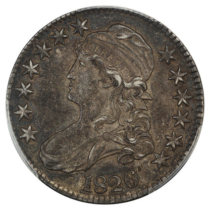 1826 50C PCGS AU55 - Capped Bust Half Dollar