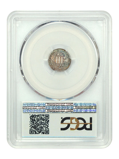 1869 3CS PCGS MS64 ex: D.L. Hansen