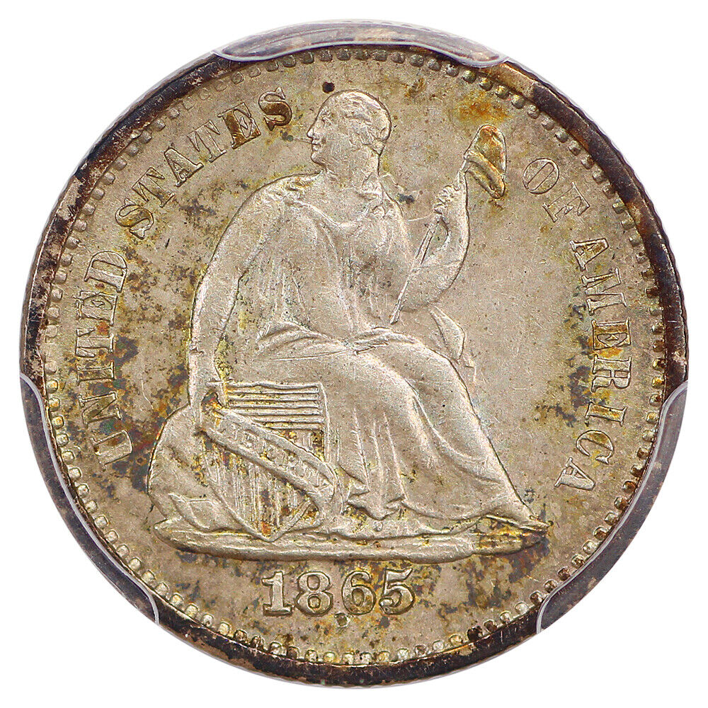 1865-S H10C PCGS MS62 ex: D.L. Hansen