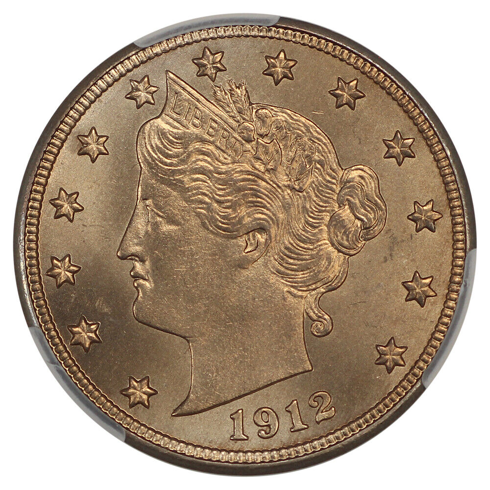 1912-S 5C CACG MS66+ ex: D.L. Hansen - Liberty Nickel