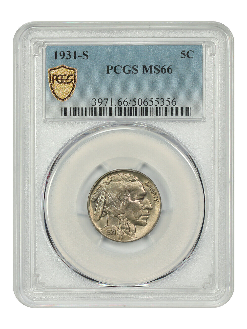 1931-S 5C PCGS MS66 - Buffalo Nickel