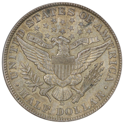 1906-D 50C PCGS/CAC AU55 - Barber Half Dollar