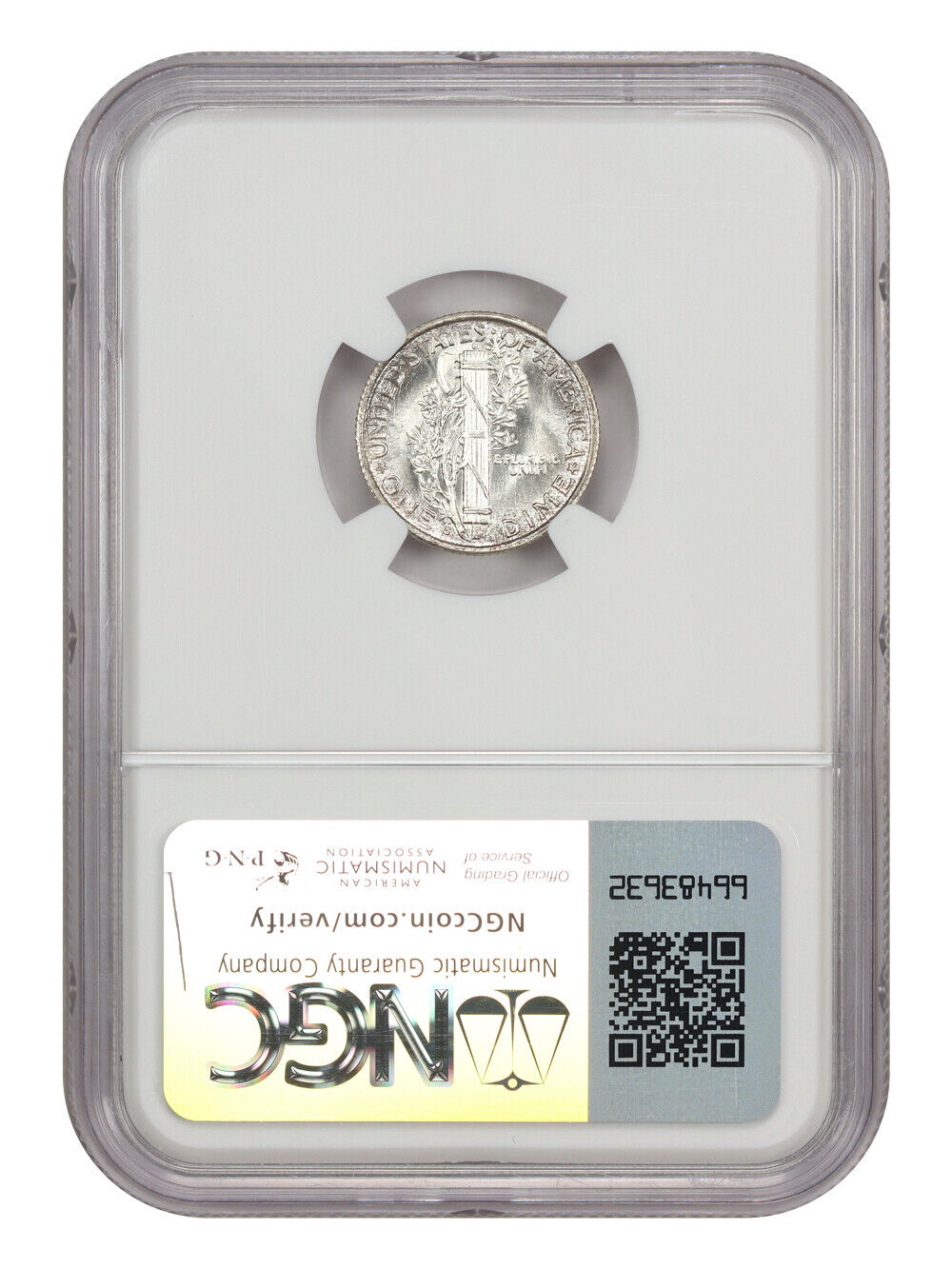 1941-S 10C NGC MS68FB - Mercury Dime