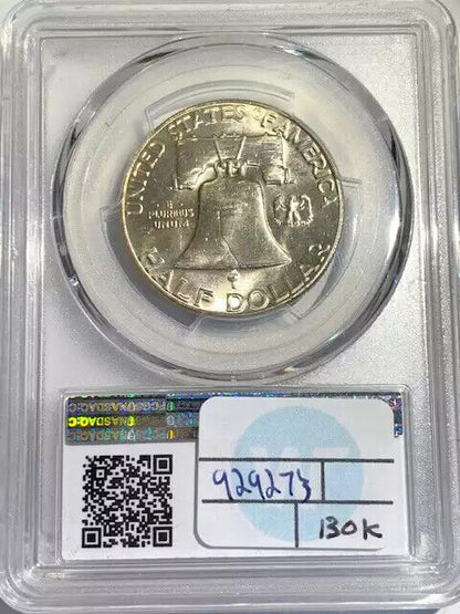 1961 P Franklin Half Dollar PCGS MS-64 FBL