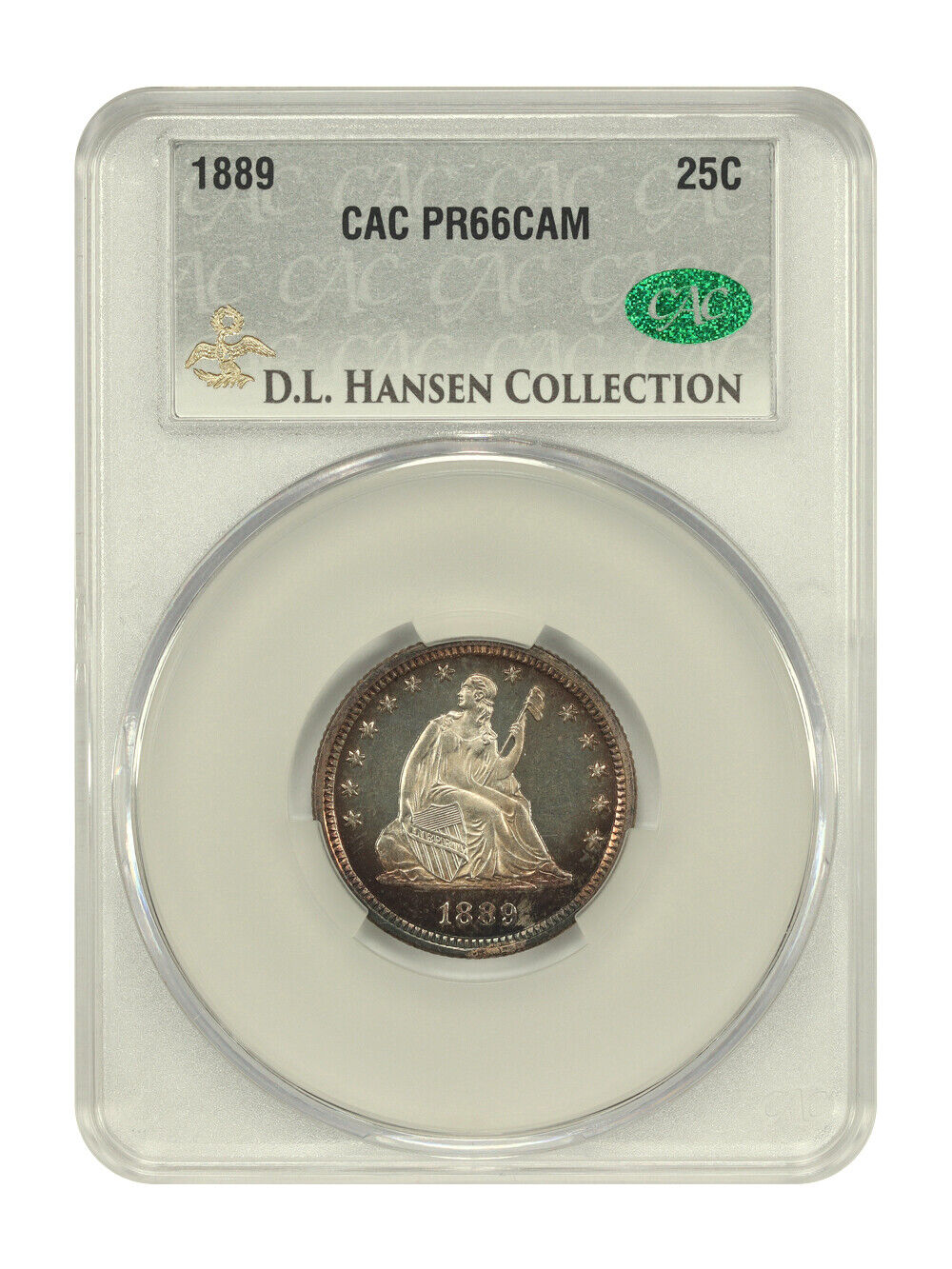 1889 25C CACG PR66CAM ex: D.L. Hansen - Liberty Seated Quarter